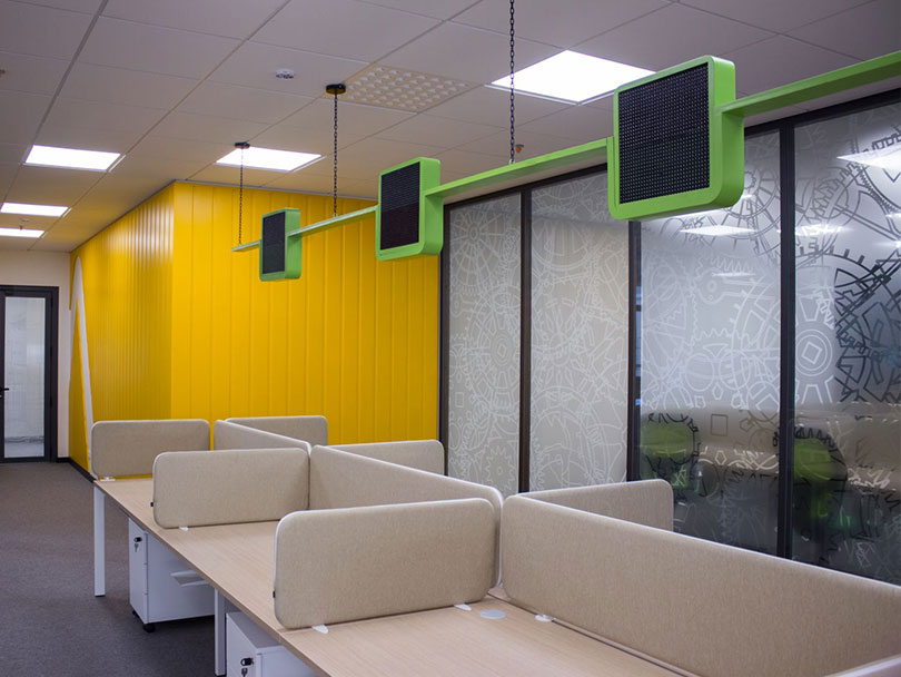 Ameriabank office space design desk solutions