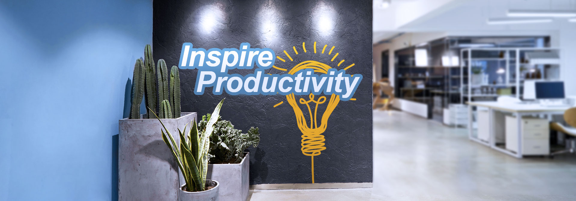 Inspire Productivity wall decal for office design