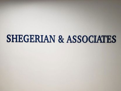 Shegerian & Associates office wall design