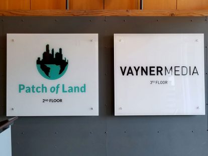 Vayner Media office wall designs