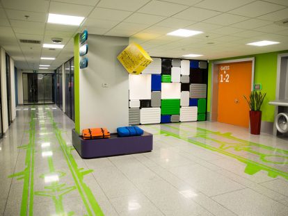 office floor design idea with airstrip patterns