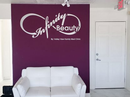 office wall design with creative lettering-Frontsigns