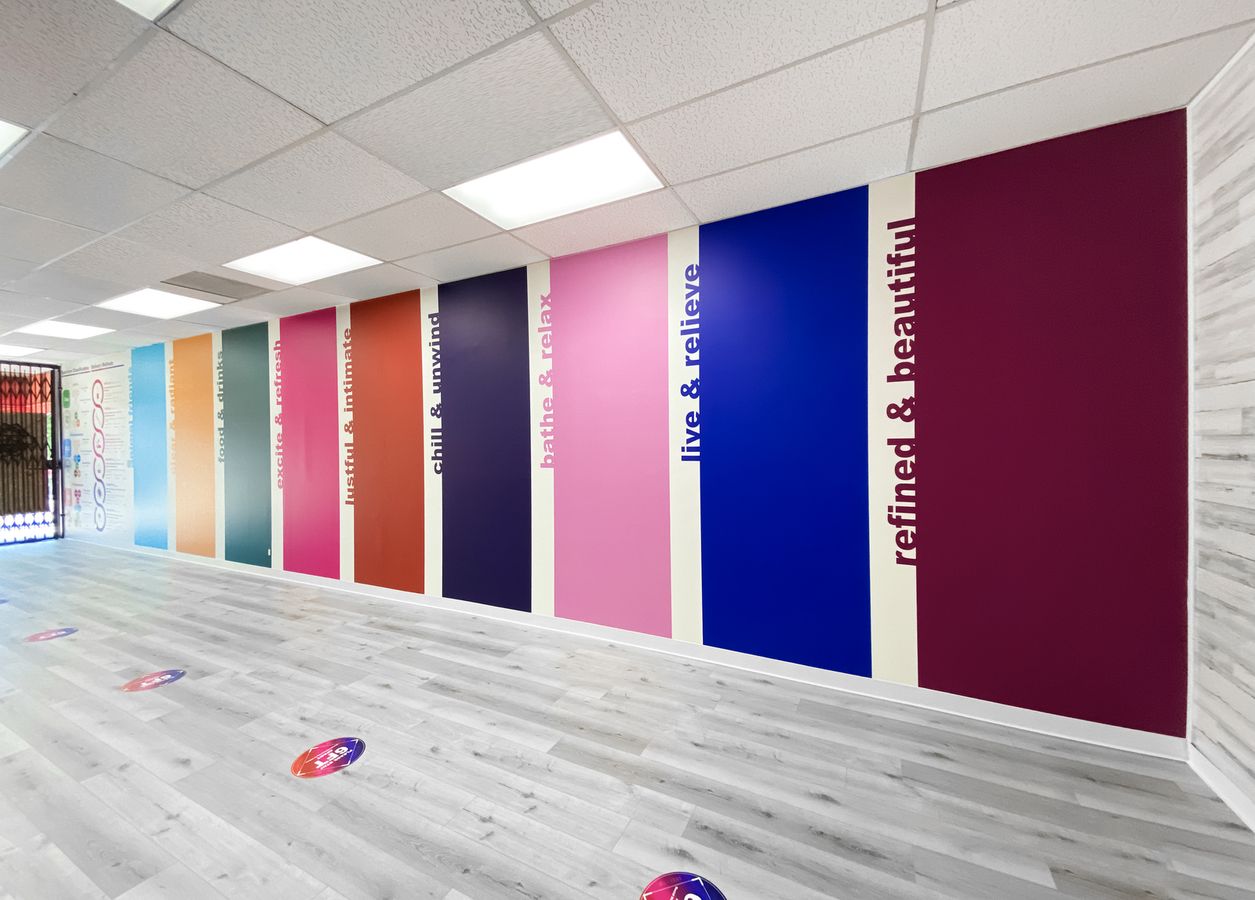 Colorful custom wall decals
