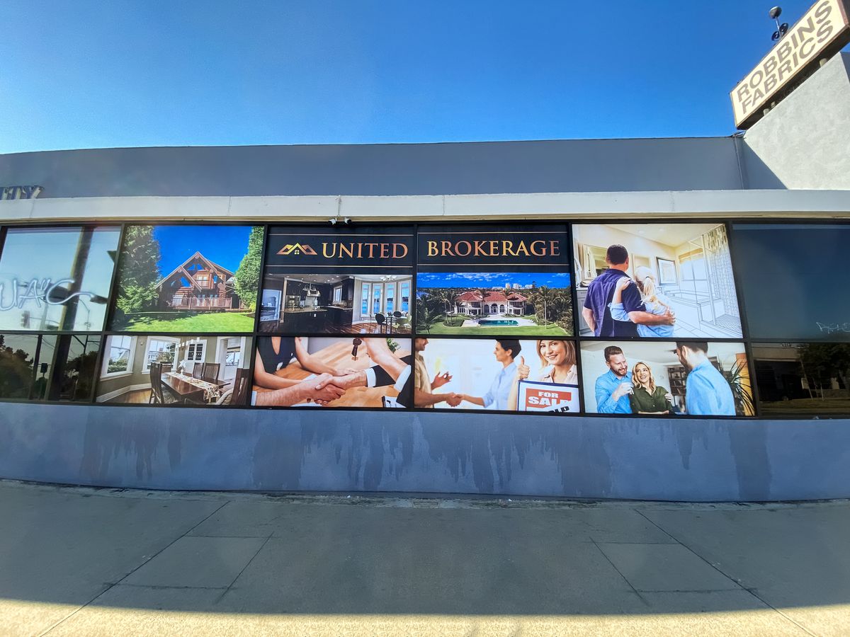 United Brokerage window decals