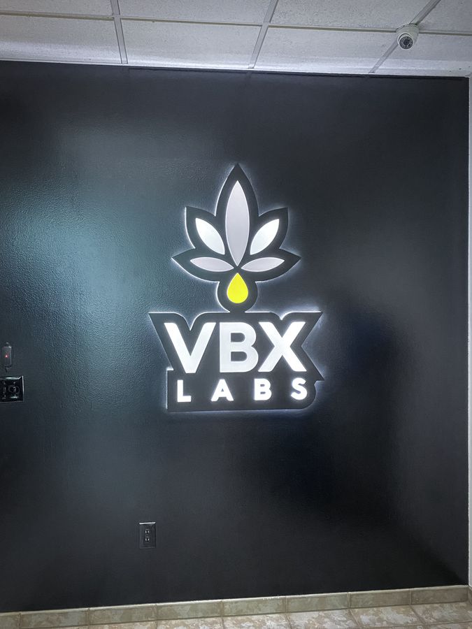 VBX Labs LED logo sign