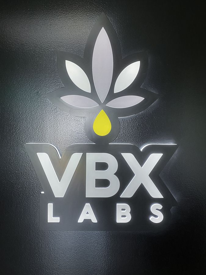 VBX Labs illuminated sign