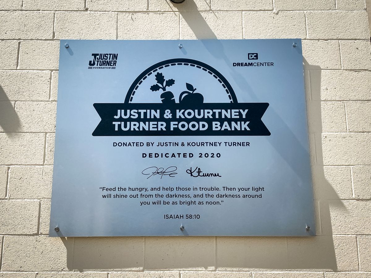 food bank aluminum sign