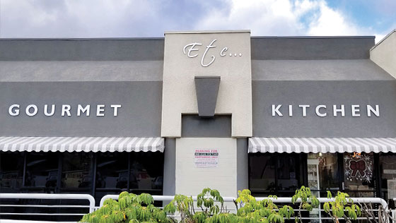 Etc Gourmet Kitchen restaurant exterior branding concept