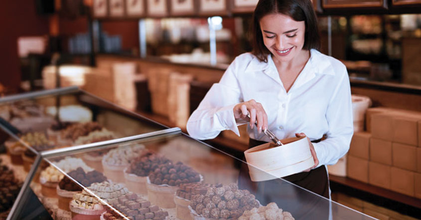 Displaying restaurant food area with custom design ideas