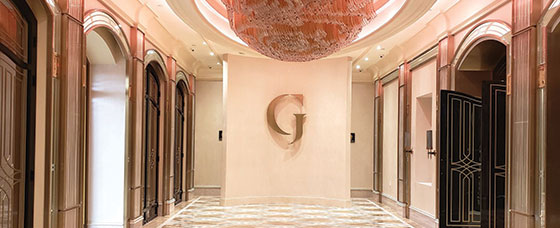 G luxurious restaurant interior sign design idea