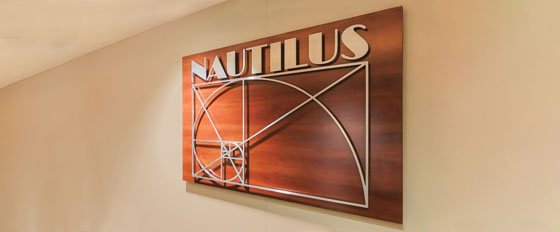 Nautilus wall plate with cool patterns