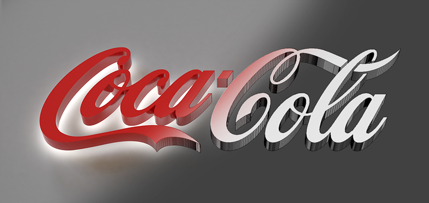 A 3d rendering application including the overall scheme of brand colors and identity