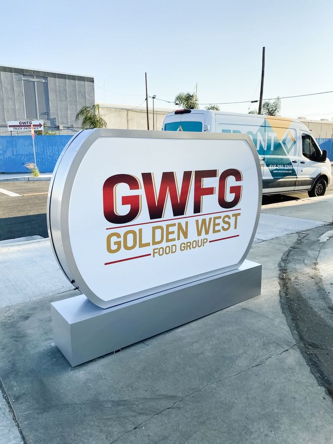 Golden West lighted sign