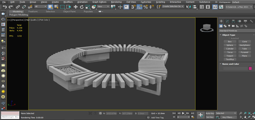 Z-buffer 3D rendering technique in action