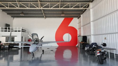 airplane hangar custom decal