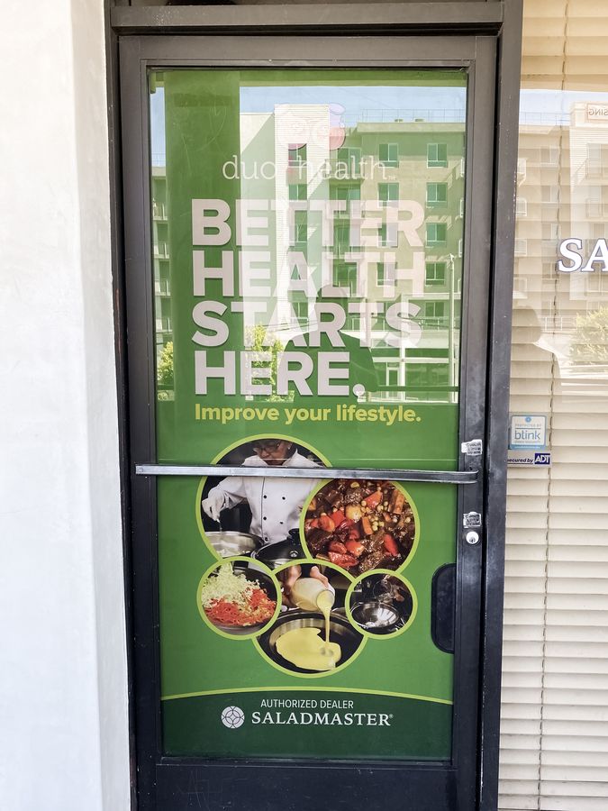 duo health window decal