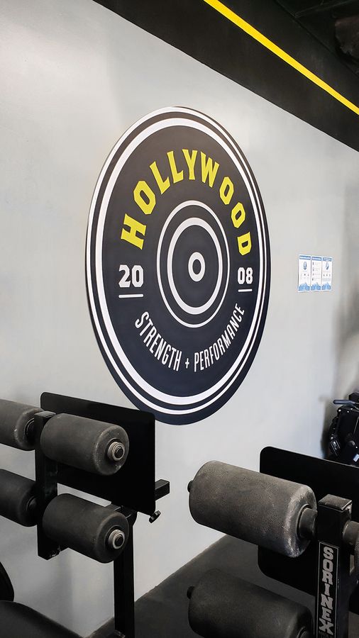 hollywood gym wall decal