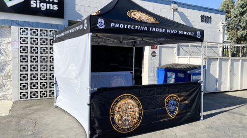 police canopy tent
