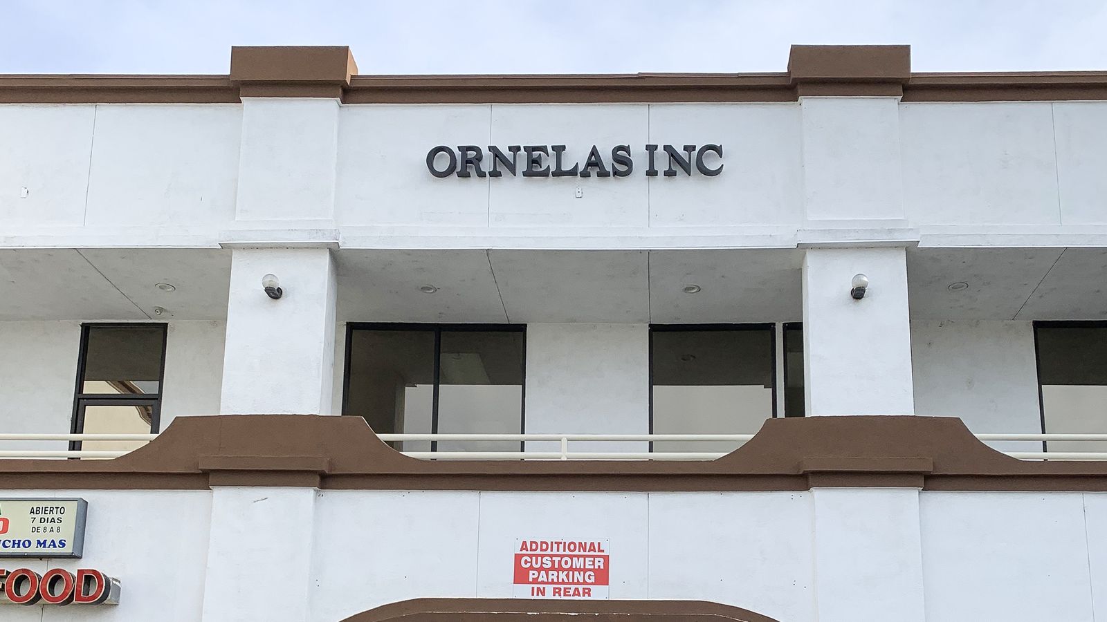 Ornelas Inc 3d metal sign painted in black made of aluminum for outdoor branding