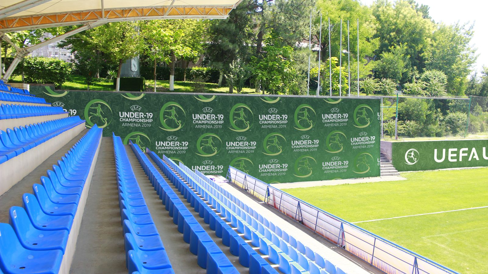 UEFA Championship large custom vinyl banners Front Signs