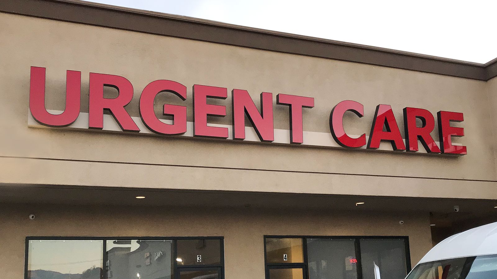 Urgent Care light-up sign