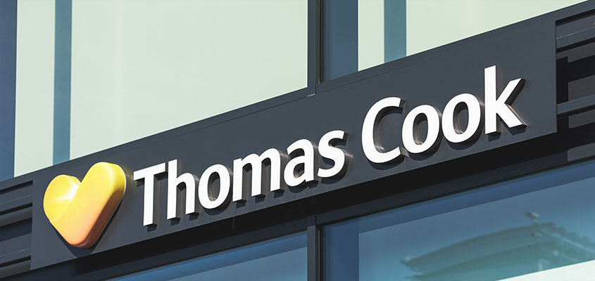 Wireway mounted channel letter sign example from Thomas Cook