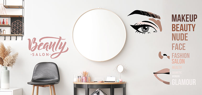 Corporate branding solutions for a beauty salon