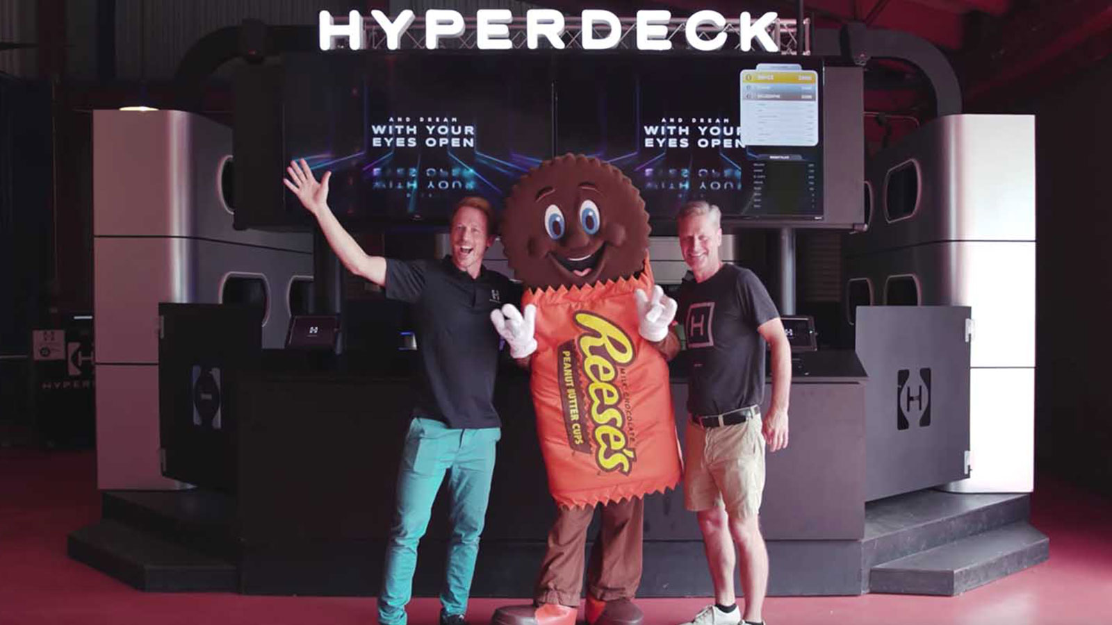 Image showing signage project solution for Hyperdeck event 