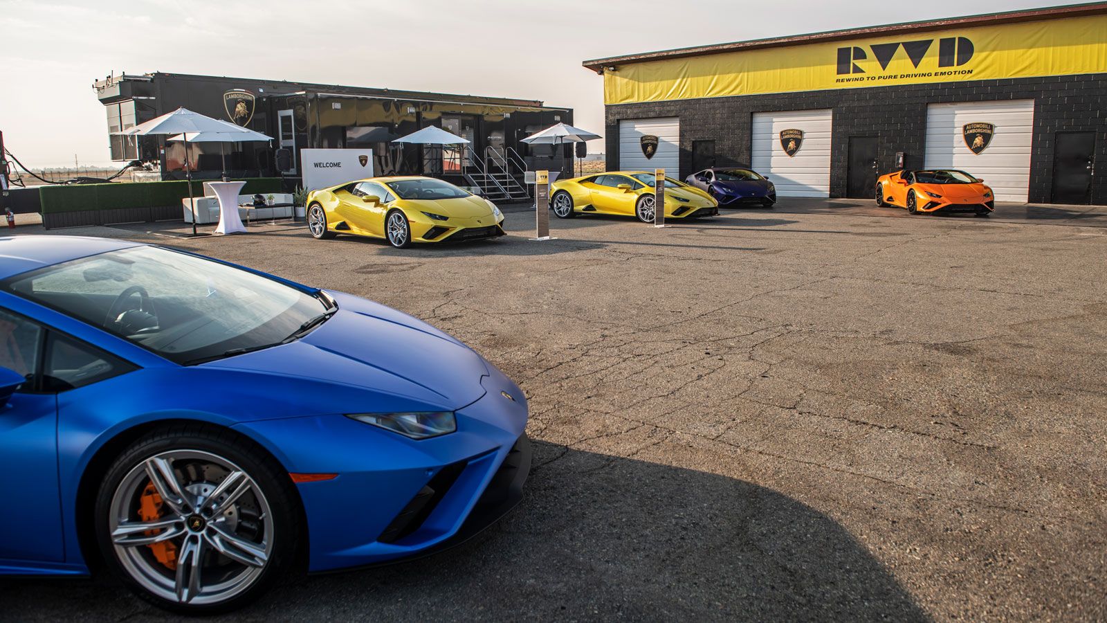 Lamborghini event branding signs