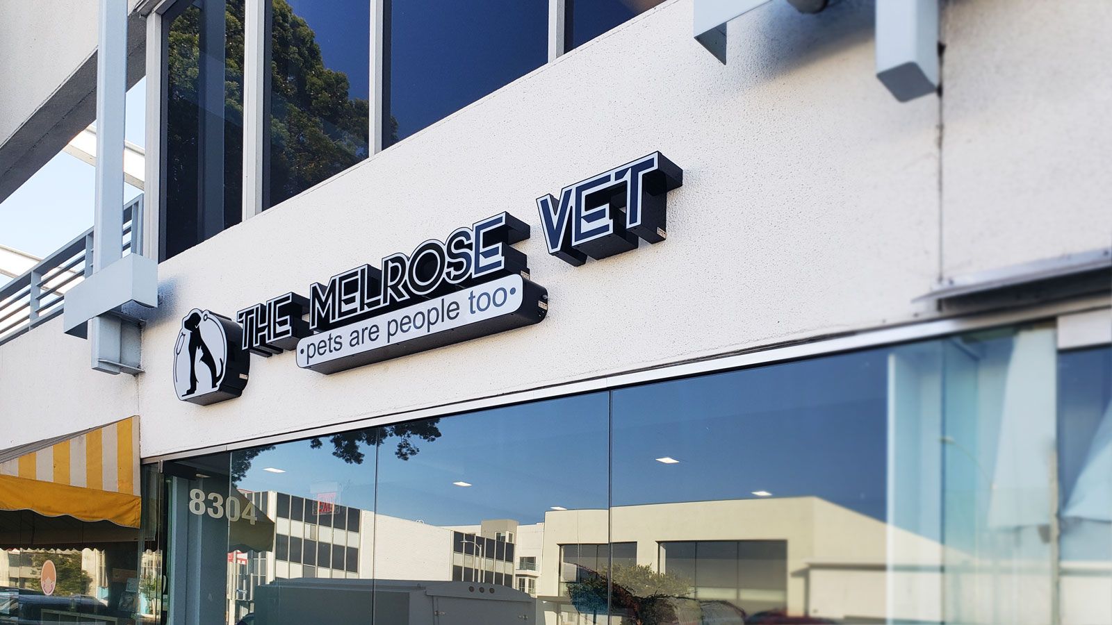 Melrose vet channel letters