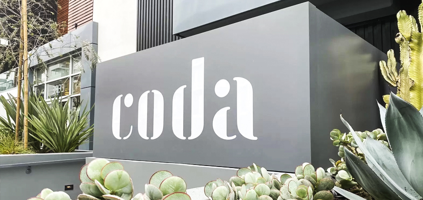 Minimalist corporate branding inspiration from Coda