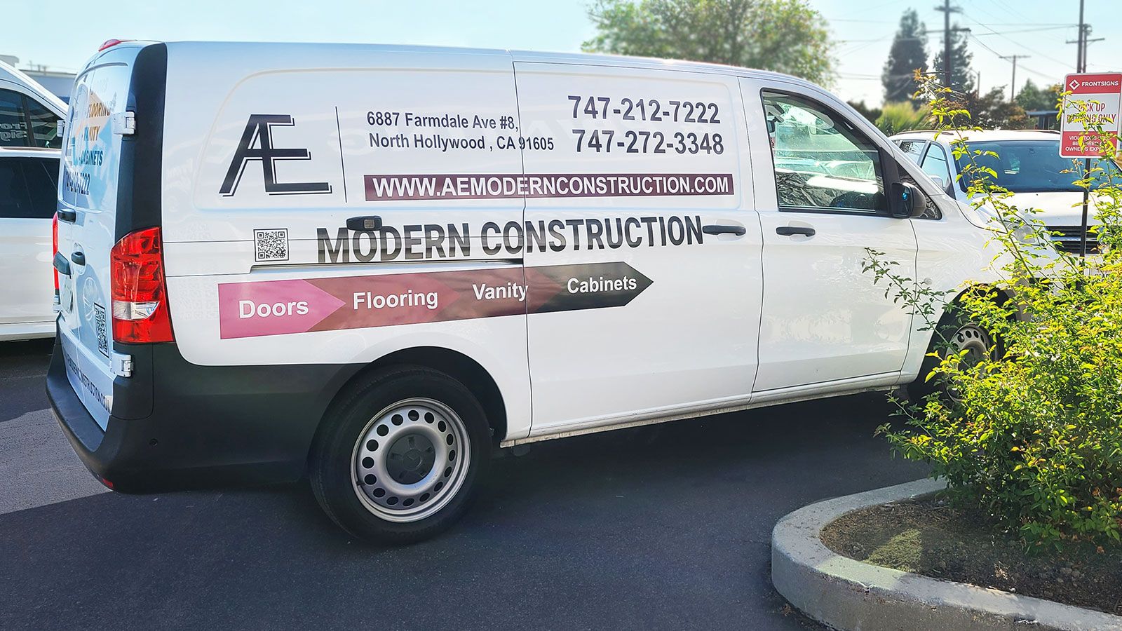 Modern Construction vehicle wrap