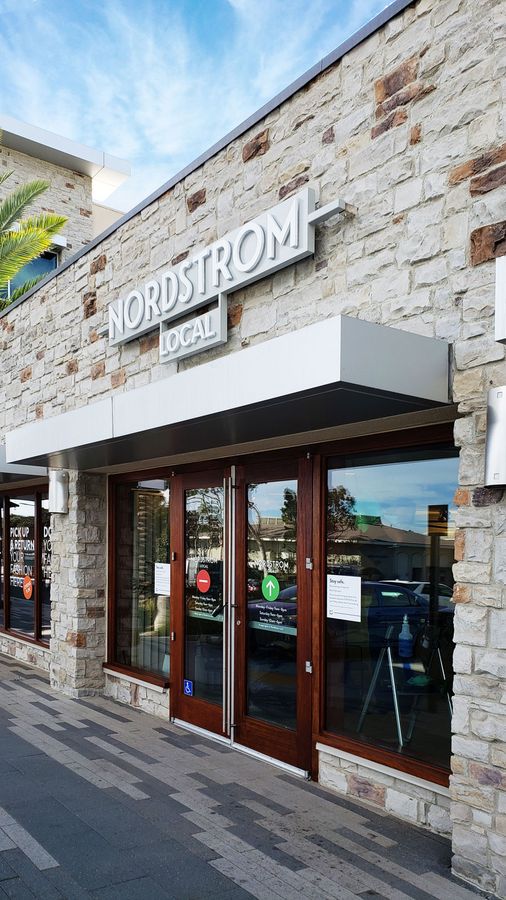 Nordstrom Local 3d sign letters made of aluminum and acrylic for storefront branding