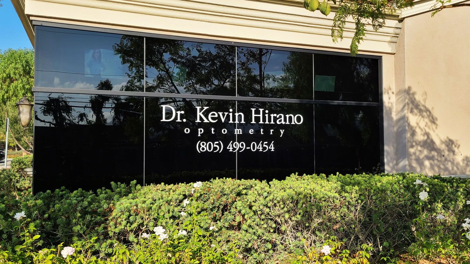Optometry vinyl lettering
