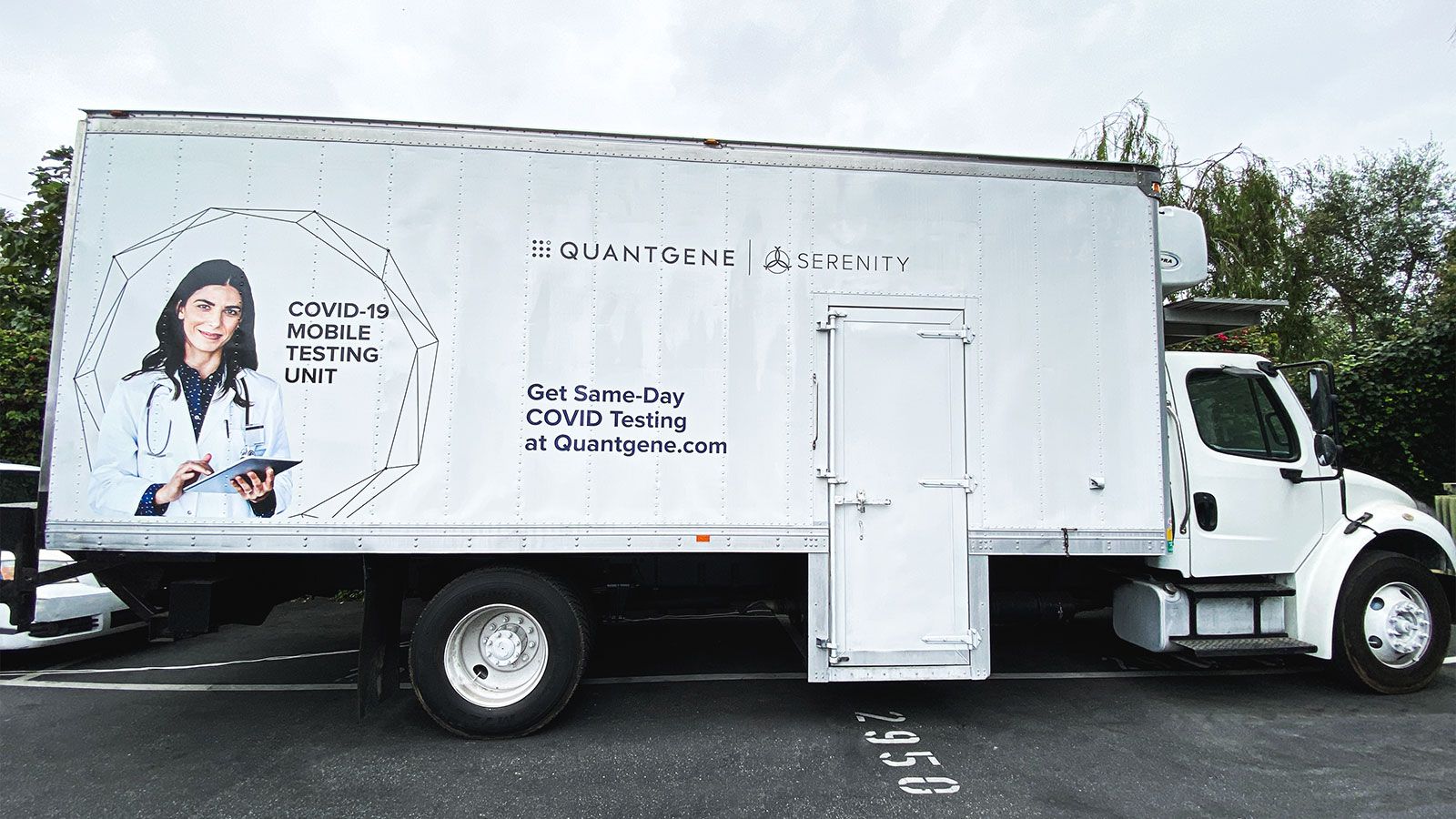 Quantgene truck decal