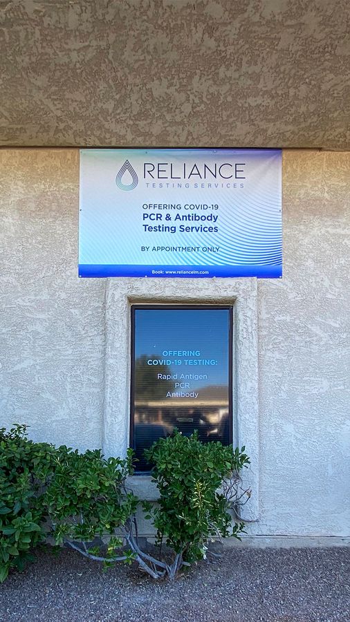 Reliance vinyl banner