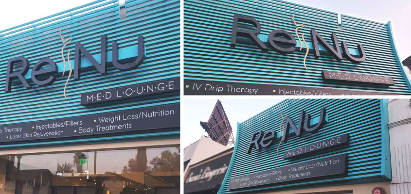  Renu-Med best branding signage project solution 