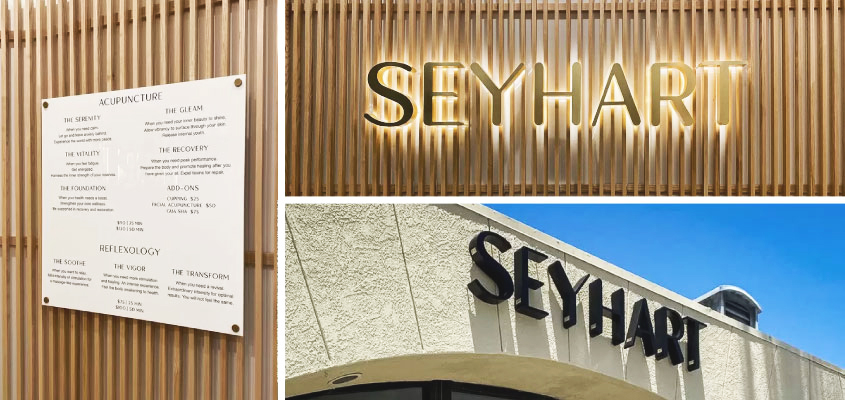 Seyhart LED illuminated signage project solutions