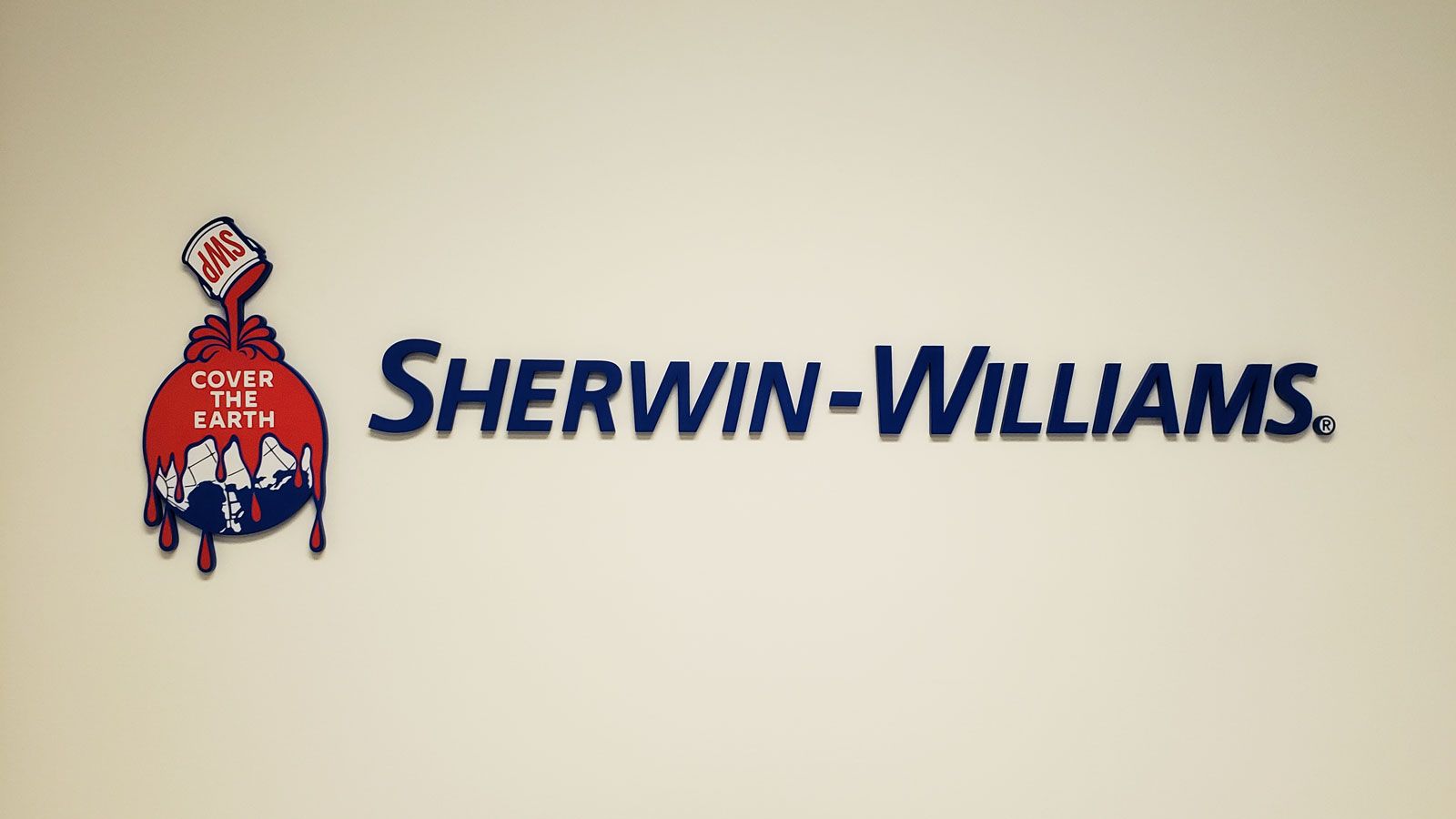 Sherwin-Williams office sign