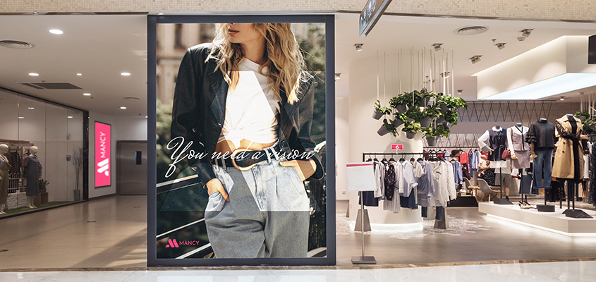 Stylish clothing display as a business branding idea