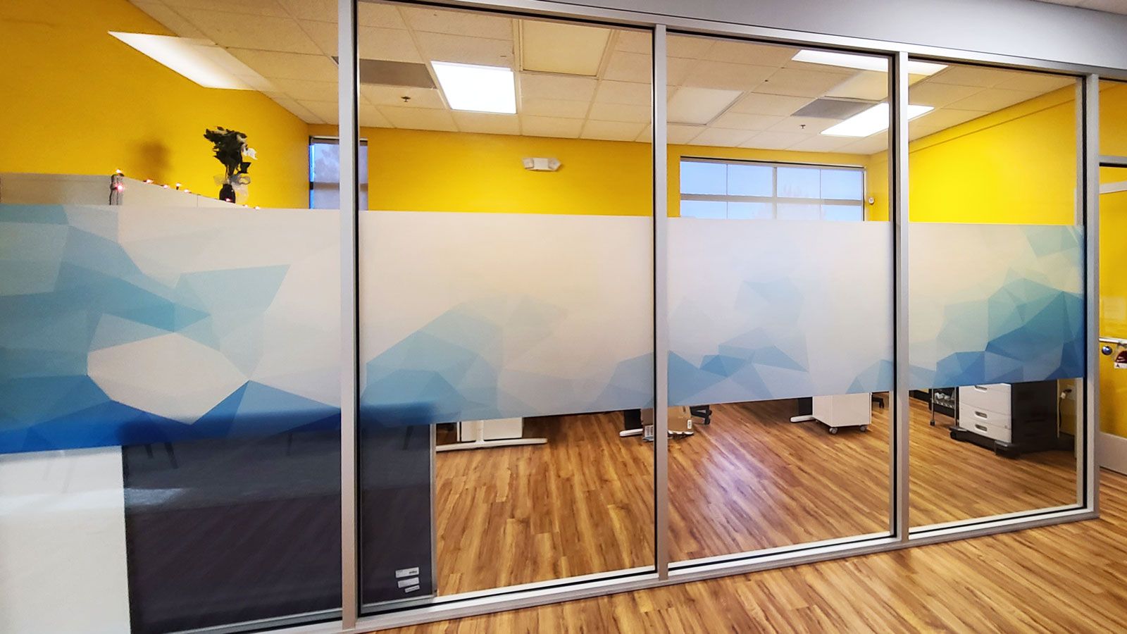 office frosted vinyl decals