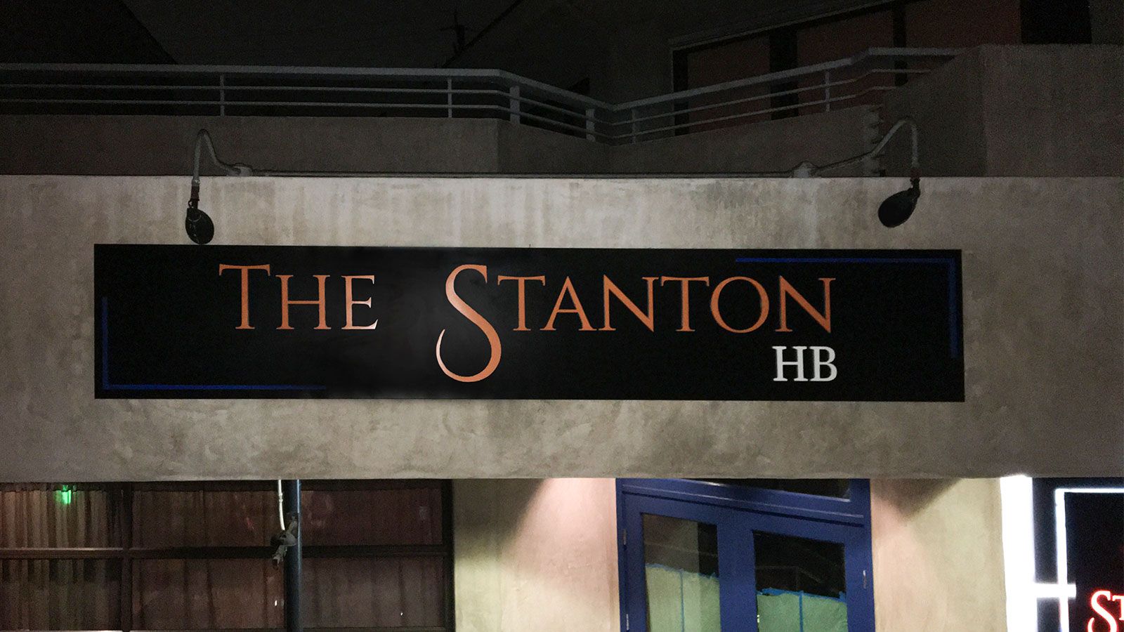 the station lightbox sign