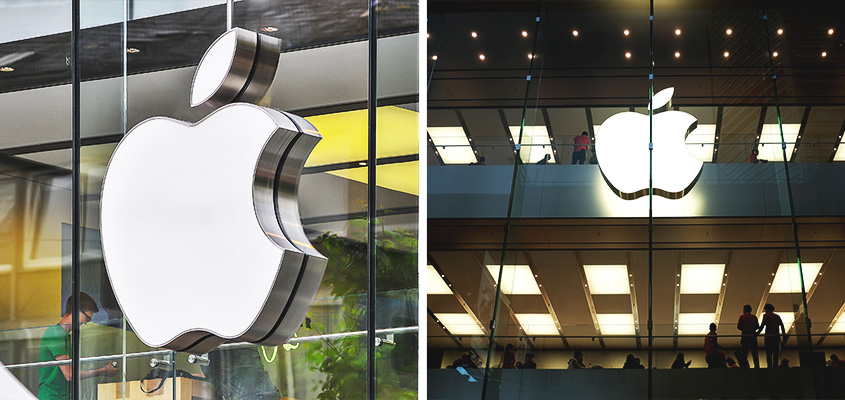 Collage from Apple as a company with great branding