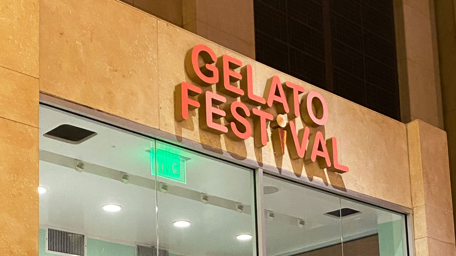 Gelato Festival channel letters