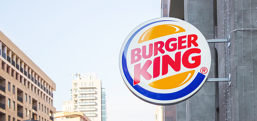 Burger King logo as a part of it's corporate branding