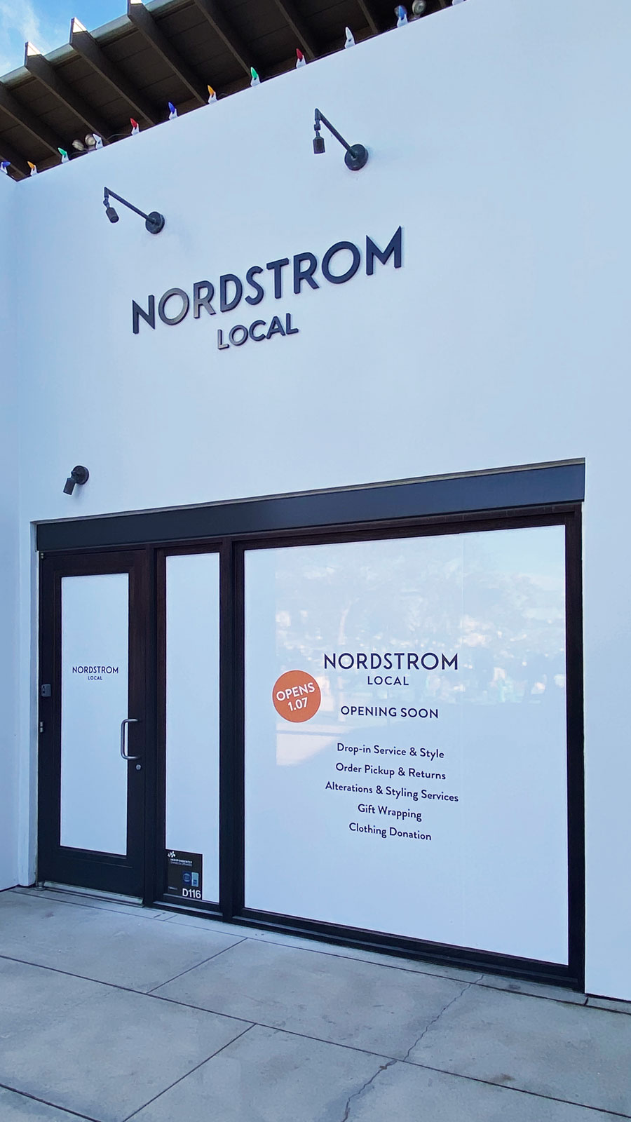 Nordstrom store signs
