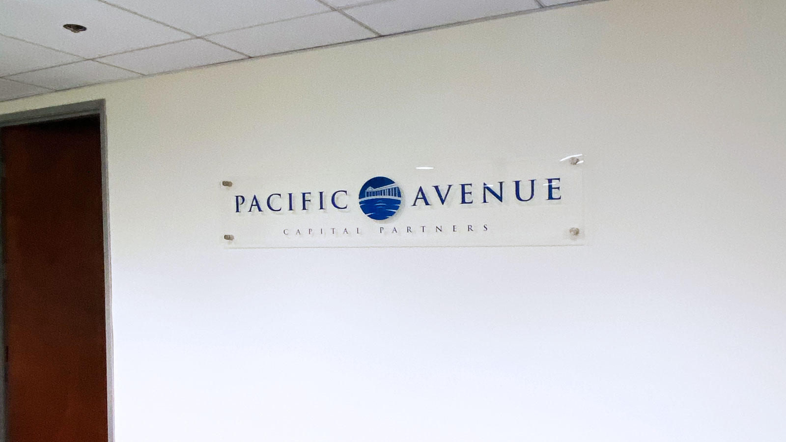 Pacific avenue acrylic signs