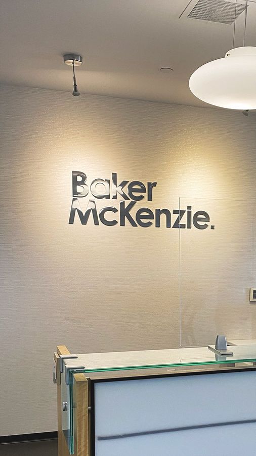 Baker McKenzie 3D letters