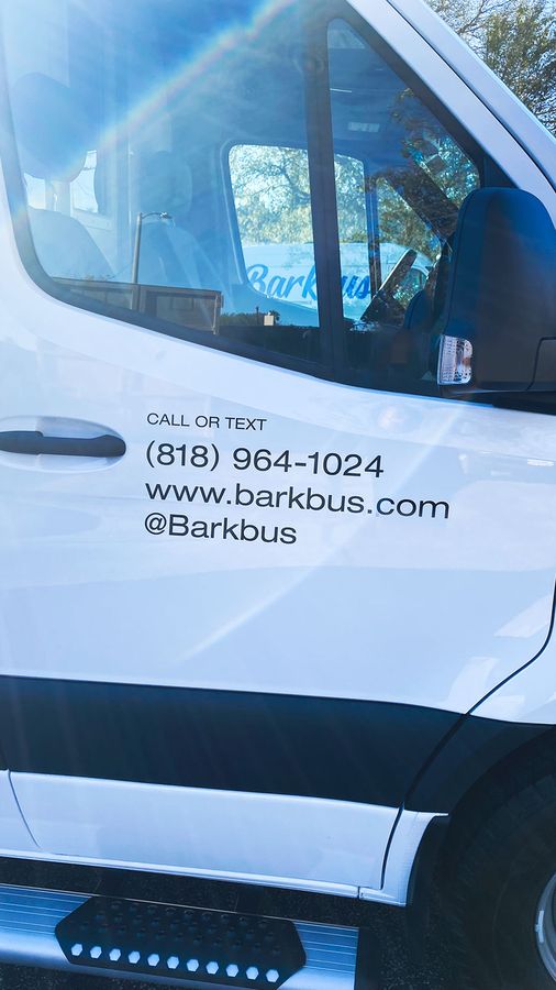 Barkbus vehicle door decals