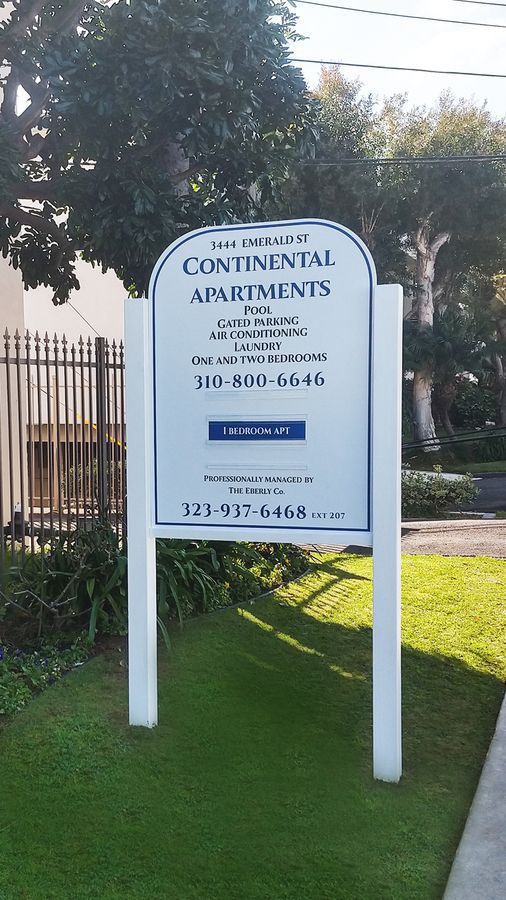 Continental Apartments realtor sign